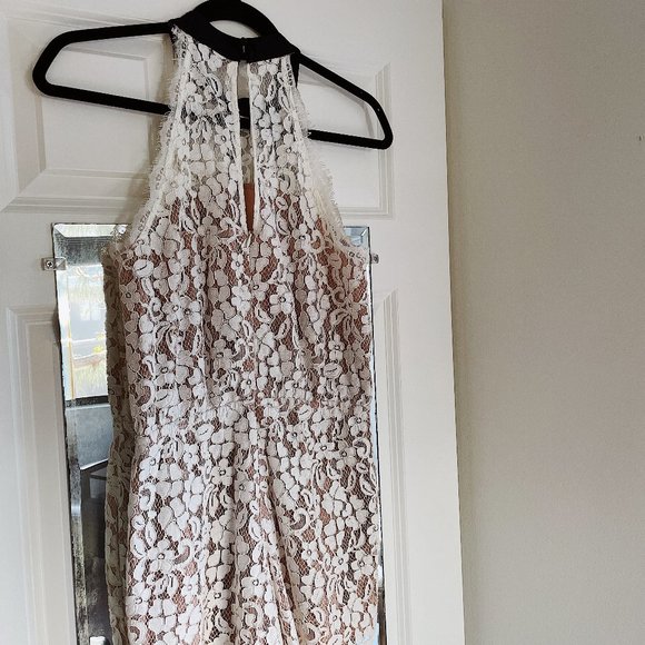 Endless Rose Tied Ribbon Lace Romper S - Picture 5 of 7